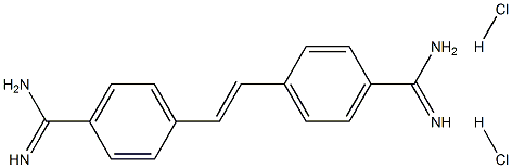 スチルバミジン二塩酸塩 化学構造式