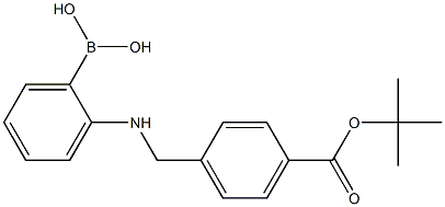 (2-((4-(Tert-Butoxycarbonyl)benzyl)aMino)phenyl)boronic acid Struktur