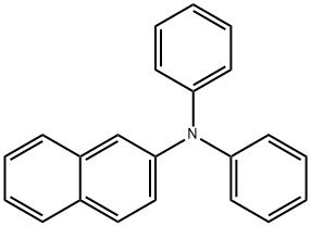 N,N-ジフェニル-2-ナフチルアミン 化学構造式