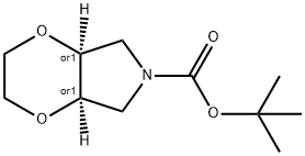 (4aR,7aS)-tert-butyl tetrahydro-2H-[1,4]dioxino[2,3-c]pyrrole-6(3H)-carboxylate Structure