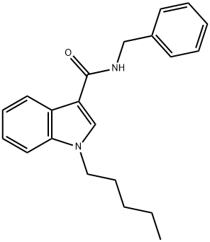 N-benzyl-1-pentyl-1H-indole-3-carboxaMide Structure