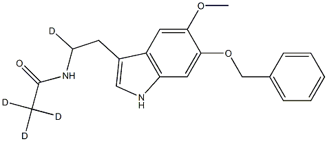N-[2-[6-(Benzyloxy)-5-Methoxyindol-3-yl]ethyl]acetaMide-d4 Structure