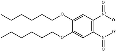 1,2-ジニトロ-4,5-ビス(ヘキシルオキシ)ベンゼン 化学構造式