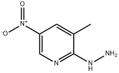 2-肼基-3-甲基-5-硝基吡啶, 6965-63-5, 结构式