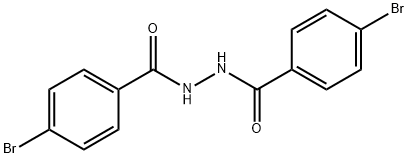 4-溴-N'-(4-溴苯甲酰基)苯甲酰肼 结构式