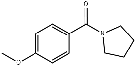 1-(4-メトキシベンゾイル)ピロリジン 化学構造式