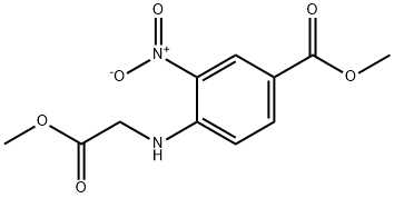 Methyl 4-((2-Methoxy-2-oxoethyl)aMino)-3-nitrobenzoate Struktur