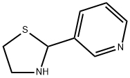 2-(3-吡啶基)噻唑烷, 700-93-6, 结构式