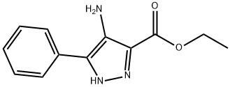 4-氨基-3-苯基-1H-吡唑-5-羧酸乙酯,70015-76-8,结构式