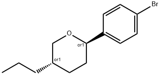 反式-2-(4-溴苯基)-5-丙基四氢-2H-吡喃,700863-30-5,结构式
