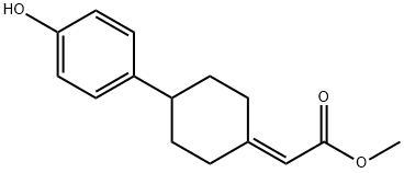 Acetic acid, 2-[4-(4-hydroxyphenyl)cyclohexylidene]-, Methyl ester