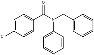 N-ベンジル-4-クロロ-N-フェニルベンズアミド 化学構造式