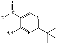 2-(tert-Butyl)-5-nitropyriMidin-4-aMine Struktur