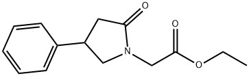 2-Oxo-4-phenyl-1-pyrrolidineacetic Acid Ethyl Ester Structure