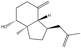 [1R-(1ALPHA,3ABETA,4BETA,7AALPHA)]-八氢-3A-甲基-7-亚甲基-1-(2-甲基-2-丙烯基)-1H-茚-4-醇, 70389-96-7, 结构式