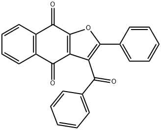 3-苯甲酰-2-苯基萘并[2,3-B]呋喃-4,9-二酮, 70525-44-9, 结构式