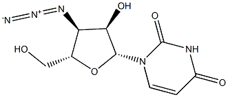 3'-Azido-3'-deoxyuridine Structure