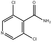 3,5-二氯异烟酰胺, 70593-51-0, 结构式