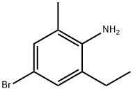 4-ブロモ-6-エチル-2-メチルアニリン 化学構造式