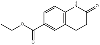 Ethyl 2-oxo-1,2,3,4-tetrahydroquinoline-6-carboxylate 结构式