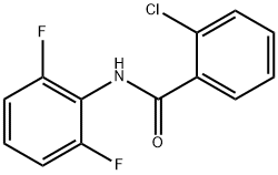 2-クロロ-N-(2,6-ジフルオロフェニル)ベンズアミド 化学構造式