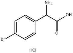 RS-4-溴苯甘氨酸盐酸盐, 709665-71-4, 结构式