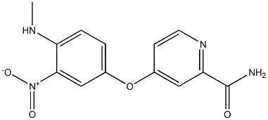 4-[4-(MethylaMino)-3-nitrophenoxy]pyridine-2-carboxaMide Structure