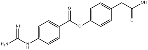 4-[[4-[(AMinoiMinoMethyl)aMino]benzoyl]oxy]benzeneacetic Acid, 71079-08-8, 结构式