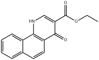 Ethyl 4-hydroxybenzo[h]quinoline-3-carboxylate 化学構造式