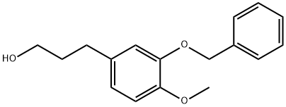 3-(3-(苄氧基)-4-甲氧苯基)丙-1-醇, 71146-89-9, 结构式