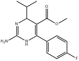 Methyl 2-AMino-4-(4-fluorophenyl)-6-isopropyl-1,6-dihydropyriMidine-5-carboxylate Struktur