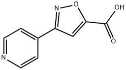 3-Pyridin-4-yl-isoxazole-5-carboxylic acid, 716362-05-9, 结构式