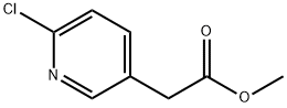 2-(6-クロロピリジン-3-イル)酢酸メチル 化学構造式