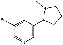 3-ブロモ-5-(1-メチルピロリジン-2-イル)ピリジン 化学構造式
