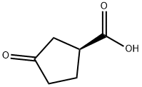 (S)-3-Oxocyclopentanecarboxylic acid Structure
