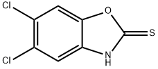 5,6-Dichloro-2(3H)-benzoxazolethione 结构式