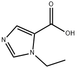 1-エチル-1H-イミダゾール-5-カルボン酸 化学構造式