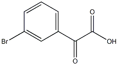 2-(3-ブロモフェニル)-2-オキソ酢酸 化学構造式