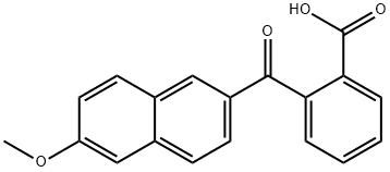 2-[(6-Methoxy-2-naphthalenyl)carbonyl]benzoic Acid Structure