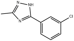3-(3-氯苯基)-5-甲基-1,2,4-1H-三氮唑 结构式