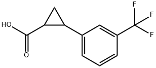 2-(3-(trifluoroMethyl)phenyl)cyclopropanecarboxylic acid Struktur