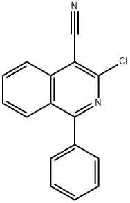 3-氯-1-1-苯基异喹啉-4-甲腈, 72118-85-5, 结构式
