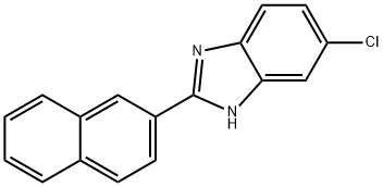 5-Chloro-2-(2-naphthyl)benziMidazole, 95% 化学構造式