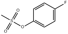 メタンスルホン酸4-フルオロフェニル 化学構造式