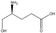 (S)-4-氨基-5-羟基戊酸, 72478-99-0, 结构式