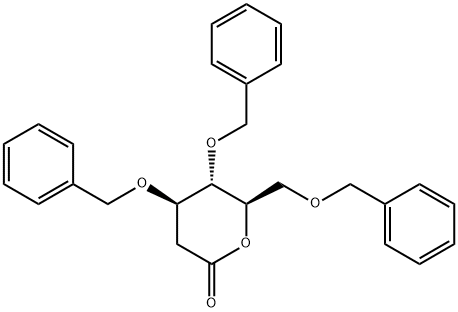 3,4,6-三-O-苄基-2-脱氧-D-葡萄糖酸-1,5-内酯, 72605-77-7, 结构式