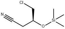 (3S)-4-氯-3-[(三甲基甲硅烷基)氧基]丁腈 结构式
