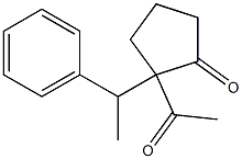 2-Acetyl-2-(1-phenylethyl)cyclopentanone Structure