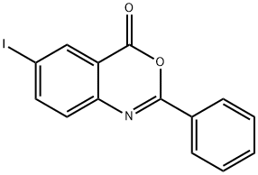 6-Iodo-2-phenyl-4H-benzo[d][1,3]oxazin-4-one 化学構造式