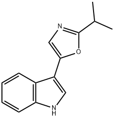 5-(1H-Indol-3-yl)-2-isopropyloxazole Struktur